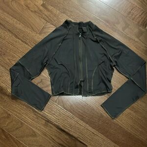 Shein cropped zip up